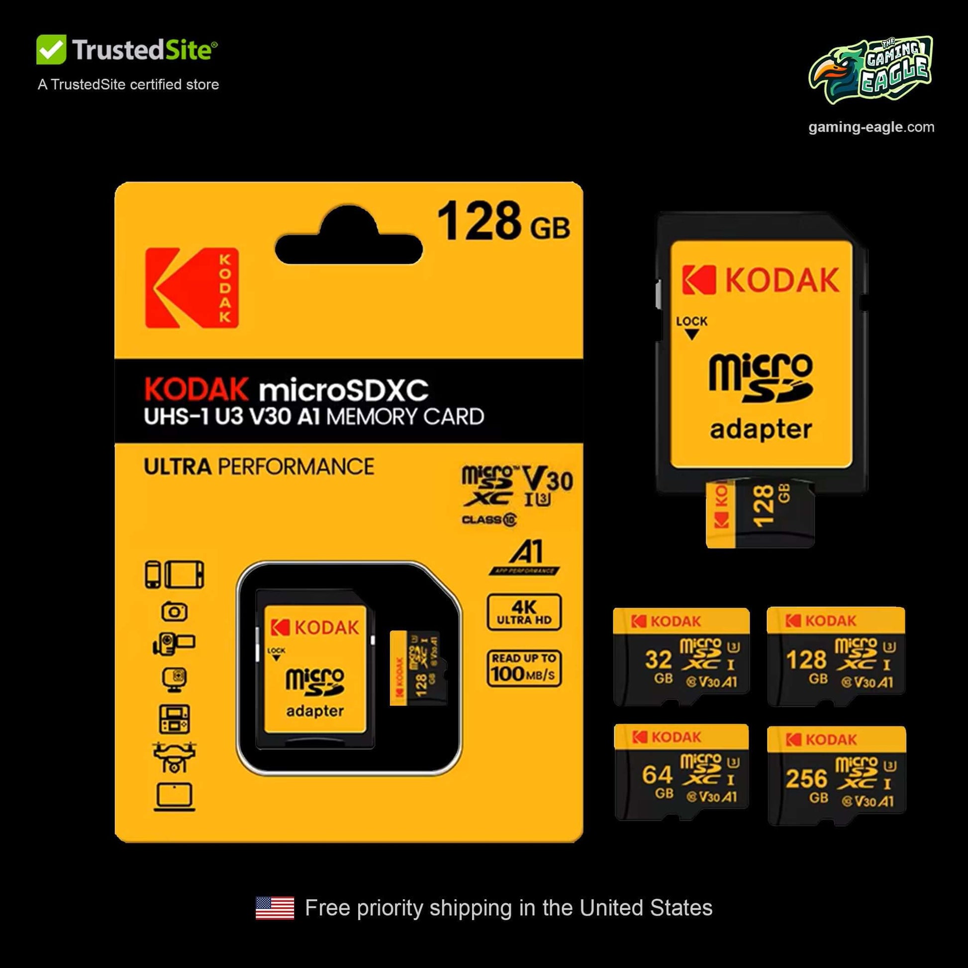 Kodak microSD 128 GB with adapter